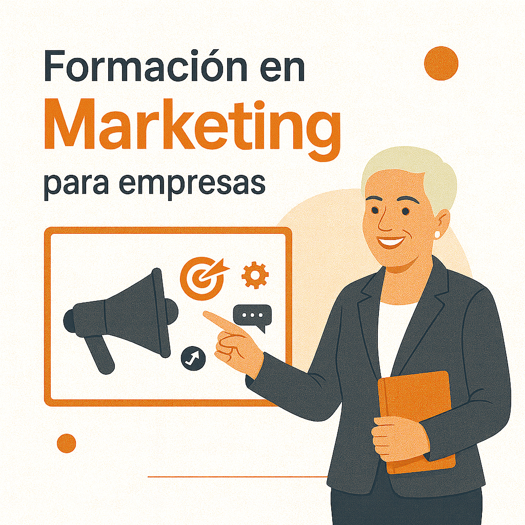 Formación en marketing para empresas con estrategias digitales y comunicación efectiva.